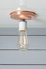 Copper Ceiling Mount Light - Bare Bulb - Industrial Light Electric - 7