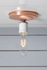 Copper Ceiling Mount Light - Bare Bulb - Industrial Light Electric - 5