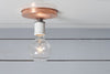 Copper Ceiling Mount Light - Bare Bulb - Industrial Light Electric - 3