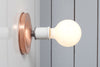 Copper Wall Mount Light - Bare Bulb - Industrial Light Electric - 4