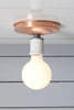Copper Ceiling Mount Light - Bare Bulb - Industrial Light Electric - 2