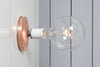 Copper Wall Mount Light - Bare Bulb - Industrial Light Electric - 3