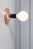 Copper Wall Mount Light - Bare Bulb - Industrial Light Electric - 2