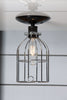 Nickel Cage Light - Ceiling Mount - Industrial Light Electric - 1