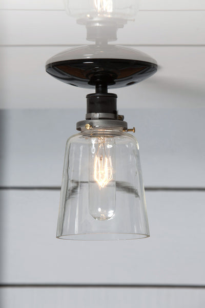 Glass Shade Light - Ceiling Mount - Semi Flush - Industrial Light Electric - 1