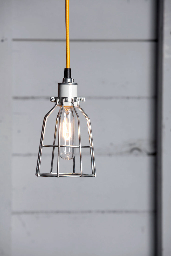 Cage Light Pendant - Metal Cage Lamp - Industrial Light Electric - 1