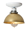 Brass Metal Shade Light - Semi Flush Mount Ceiling Lamp